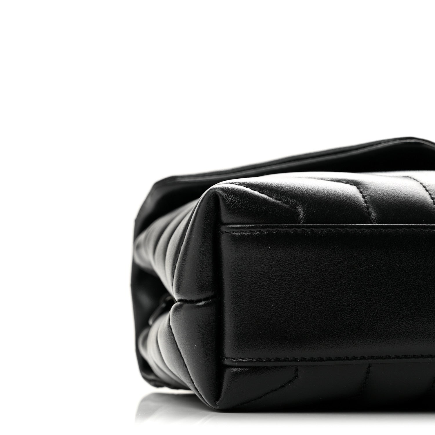 Saint Laurent Calfskin Y Quilted Monogram Monochrome Toy Loulou Crossbody Bag Black 8 of 11
