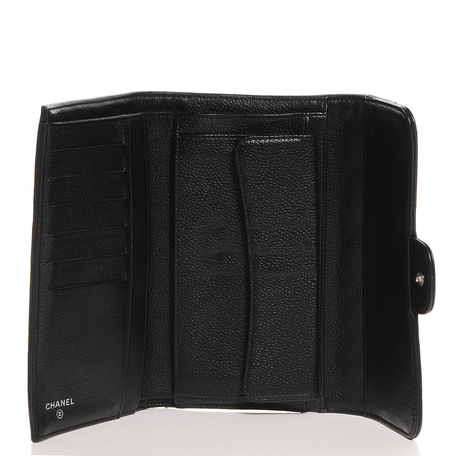 Chanel Caviar Quilted Large Flap Wallet Black 5 of 9
