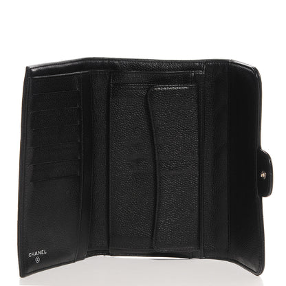 Chanel Caviar Quilted Large Flap Wallet Black 5 of 9