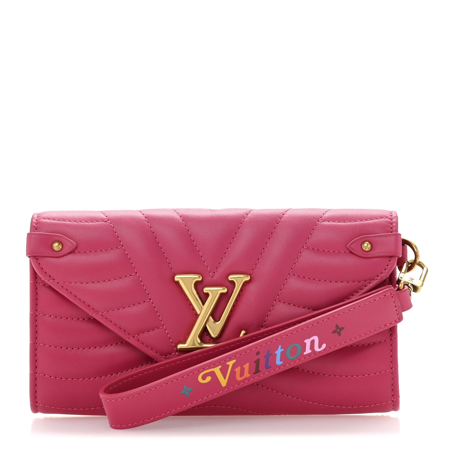 Calfskin New Wave Long Wallet Freesia