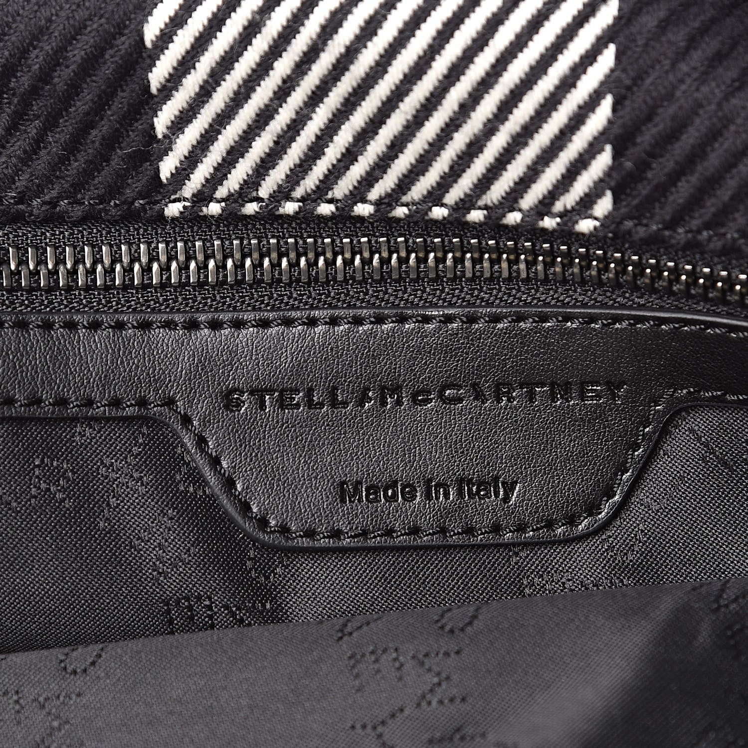 Stella McCartney Wool Plaid Falabella Fold Over Tote Black 6 of 8