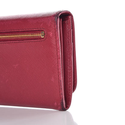 Prada Saffiano Metal Wallet Ibisco 19 of 19