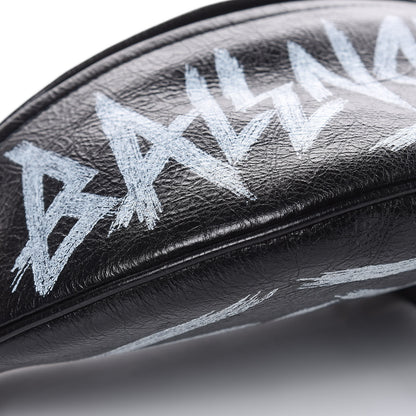 Balenciaga Agneau Arena Graffiti All Over XS Souvenir Belt Bag Black White 10 of 11
