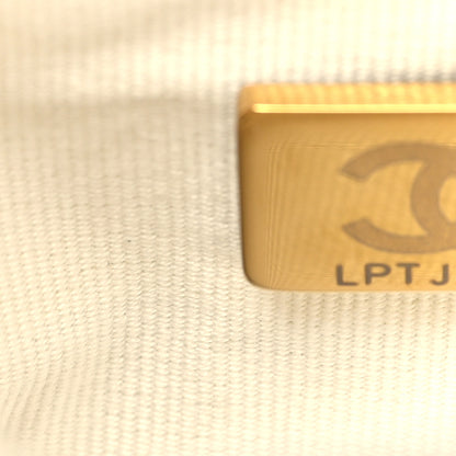 Chanel Shiny Aged Calfskin Quilted Nano Kelly Shopper White 7 of 11