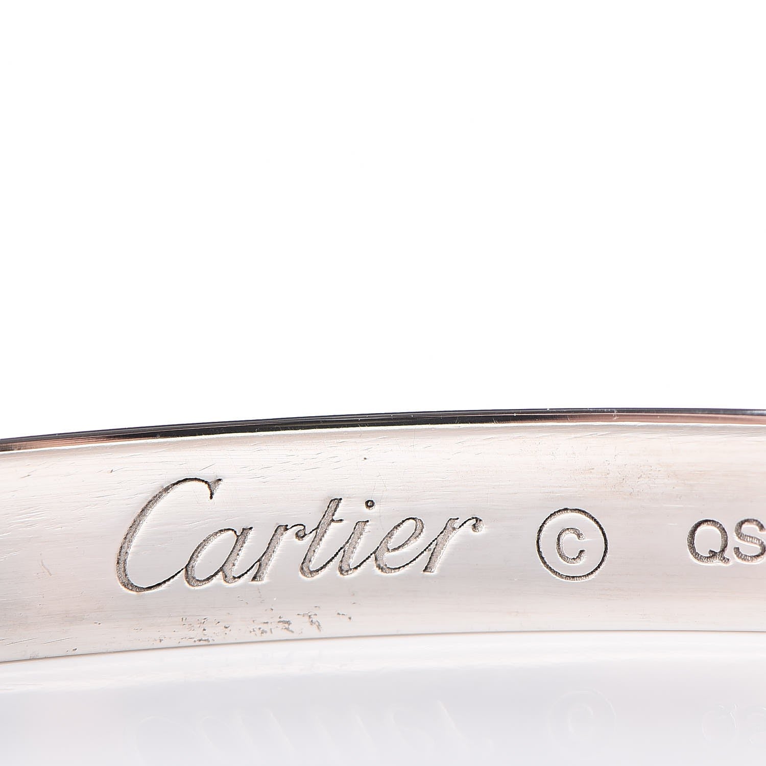 Cartier 18K White Gold LOVE Bracelet 18 7 of 10