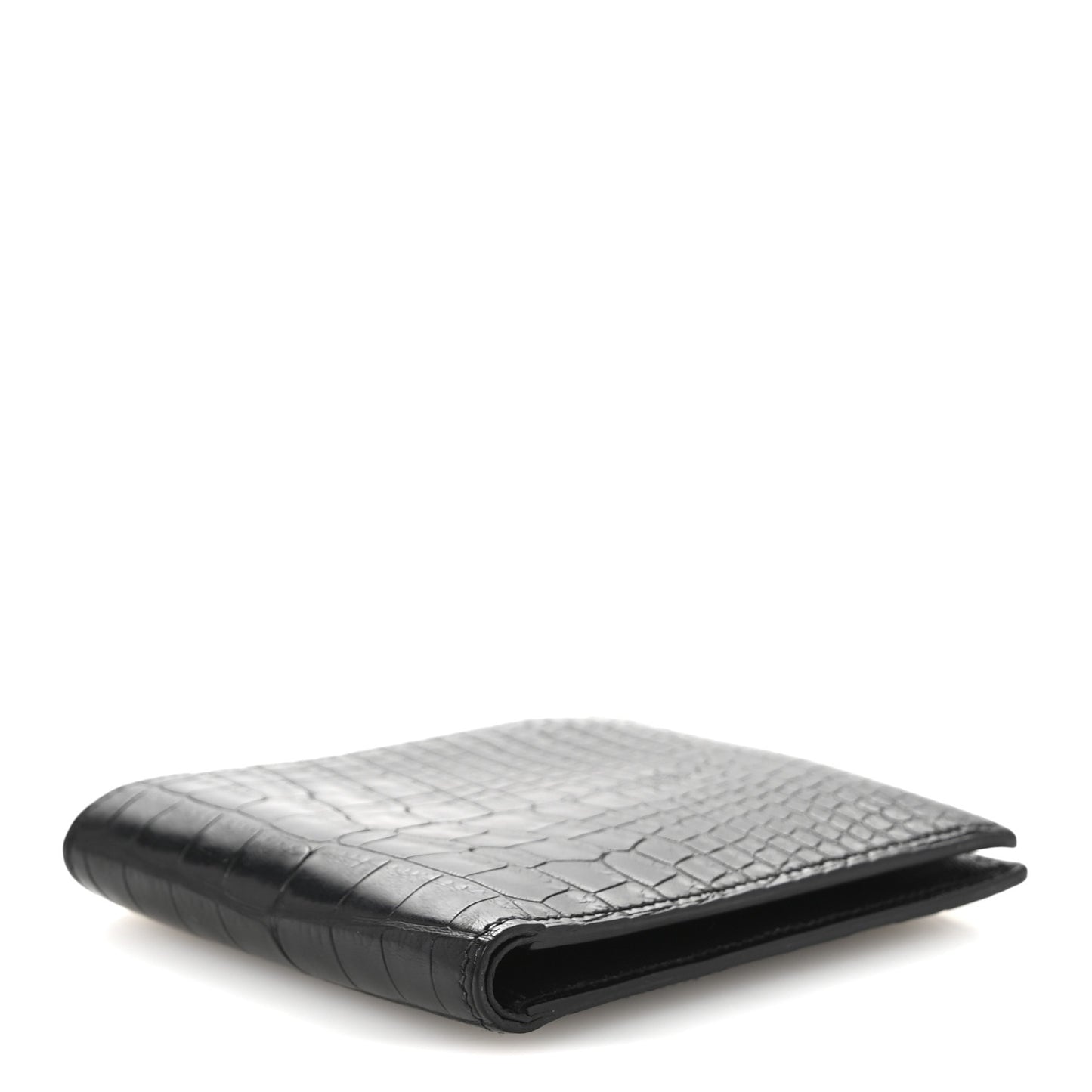 Matte Alligator MC2 Copernic Compact Wallet Black