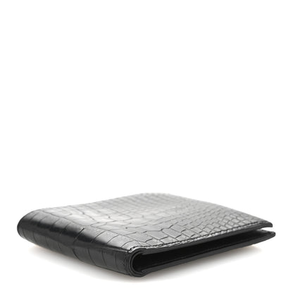 Hermes Matte Alligator MC2 Copernic Compact Wallet Black 4 of 8