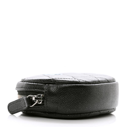 Chanel Iridescent Caviar Quilted Zip Around Classic Coin Purse Black 4 of 7
