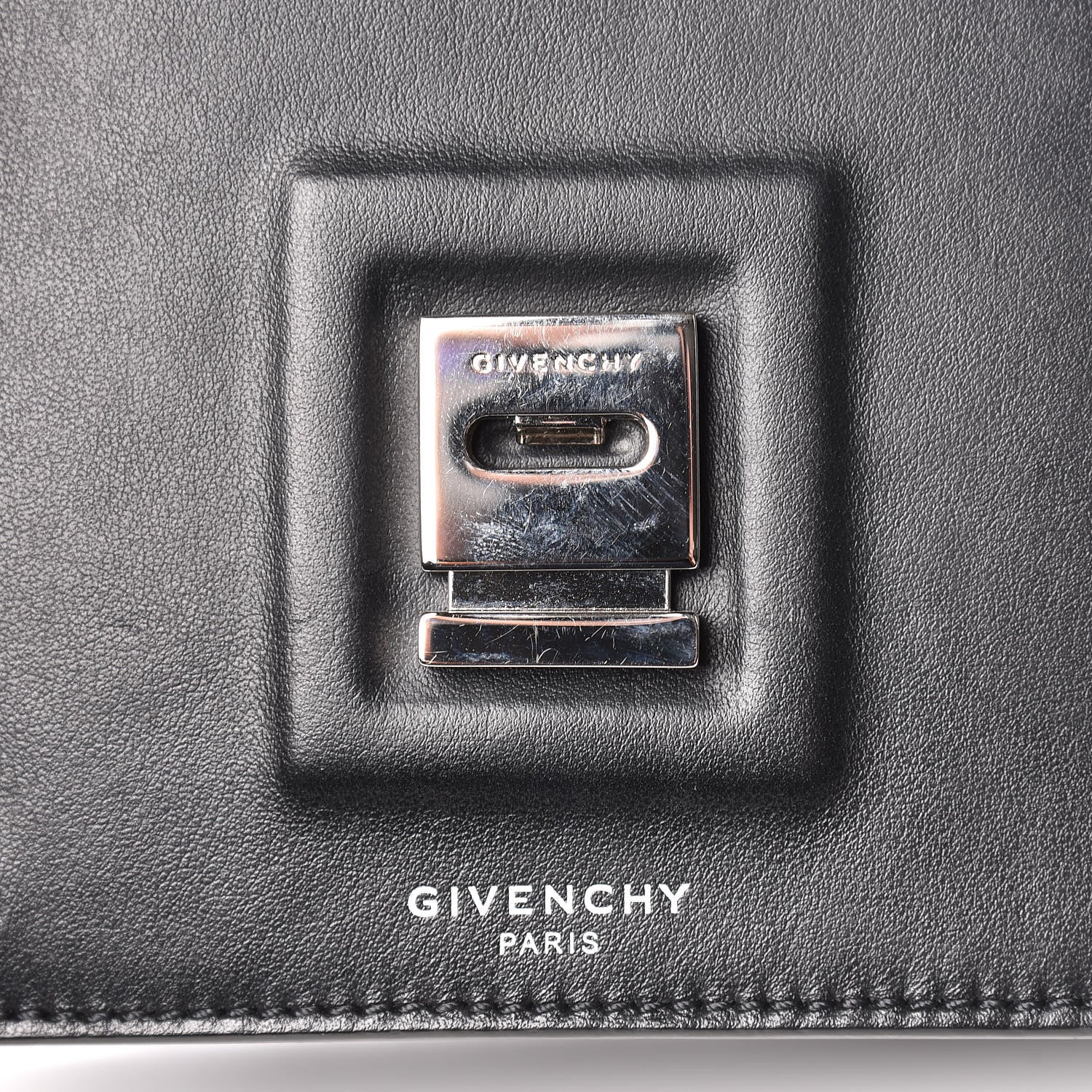 Givenchy Calfskin Cross Embellished Bow Cut Chain Bag Black 11 of 13