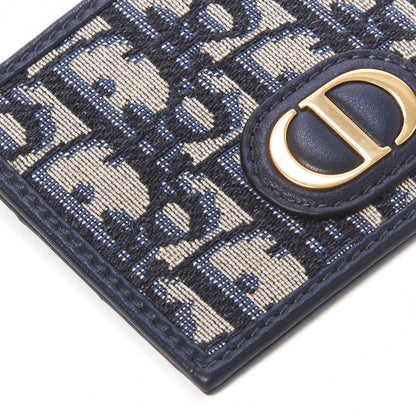 Christian Dior Oblique Calfskin Card Holder Black 5 of 8