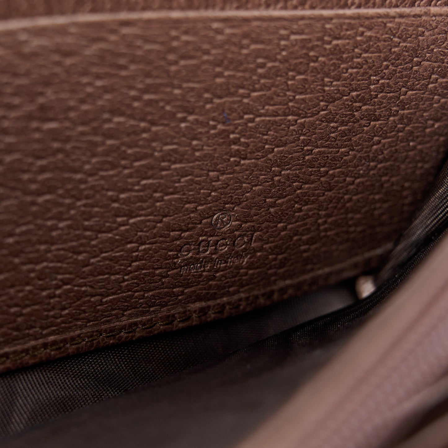 GG Supreme Monogram Web Ophidia Continental Wallet Brown