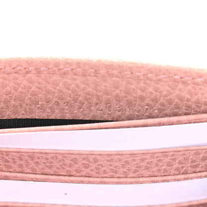 Gucci Dollar Calfskin Interlocking G Chain Wallet Soft Pink 7 of 9