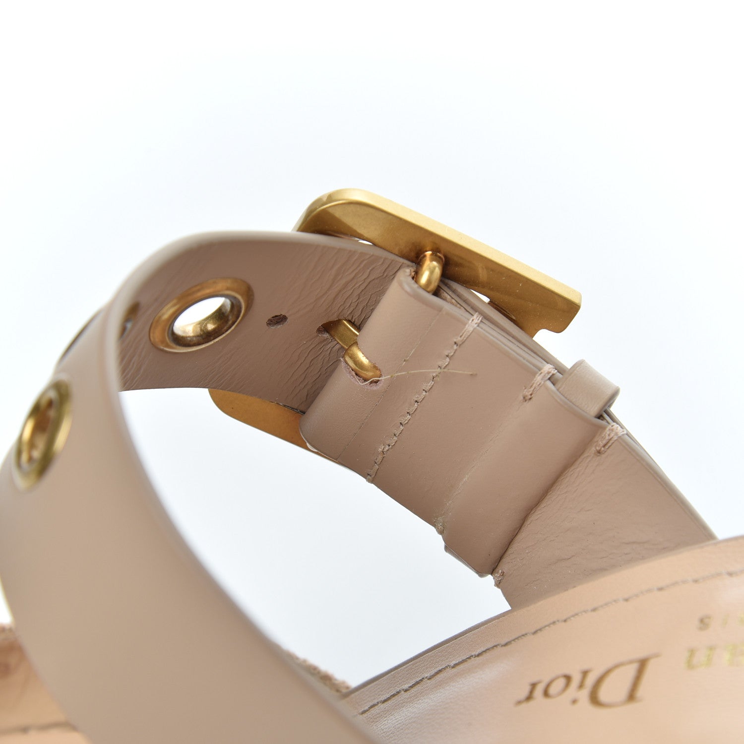 Christian Dior Technical Fabric Calfskin D-Dior 65mm Mules 39 Nude 16 of 22