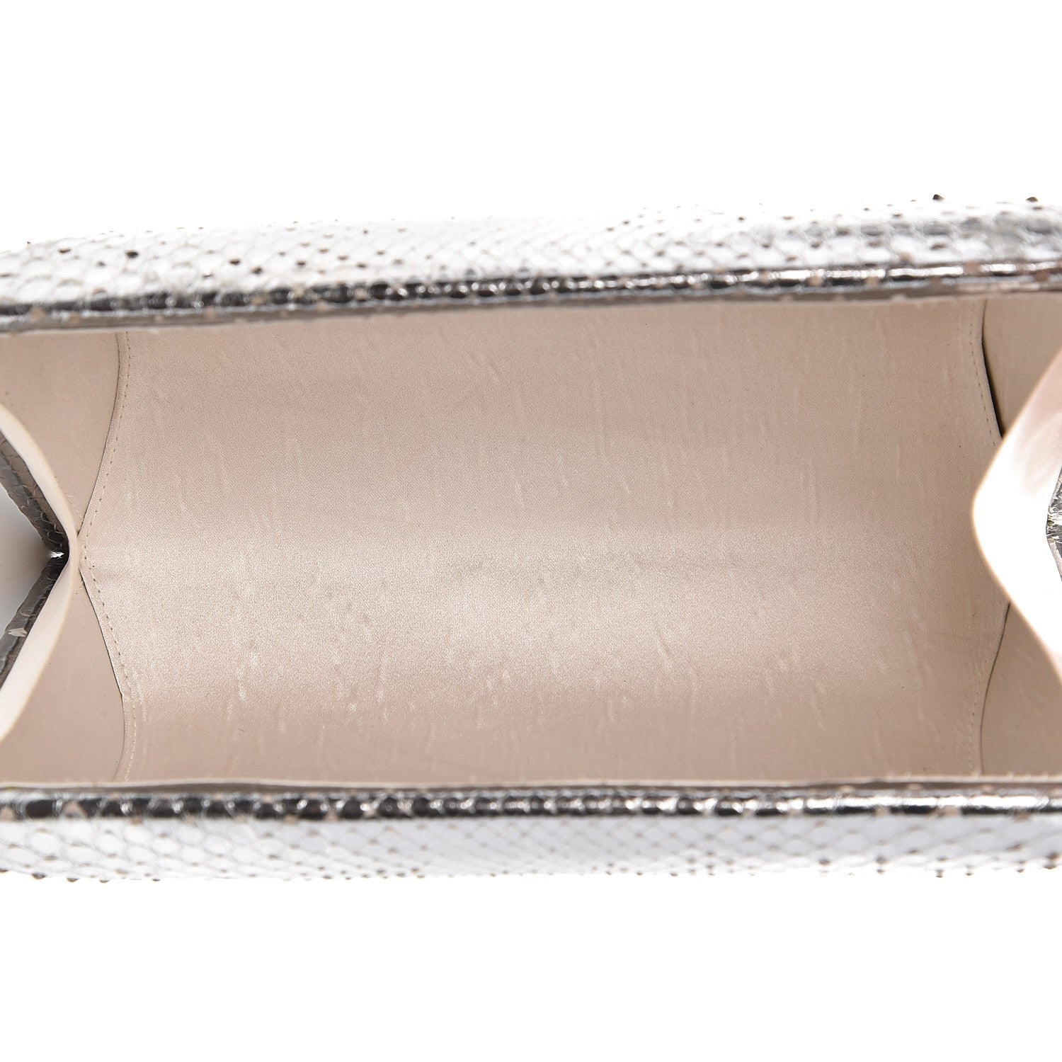 Nancy Gonzalez Python Clutch Silver 7 of 8