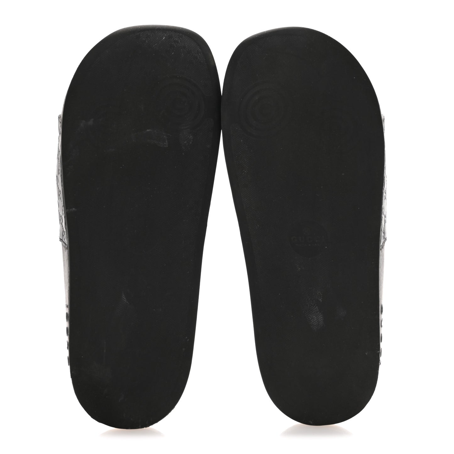 Microguccissima Slide Sandals 39 Black