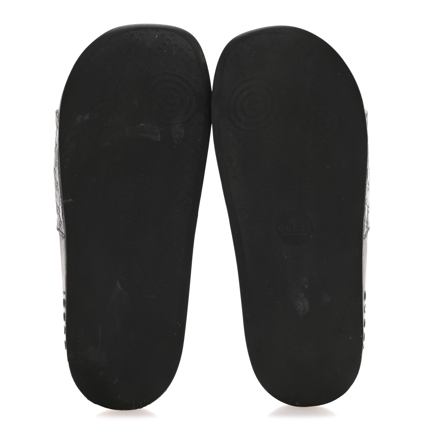 Gucci Microguccissima Slide Sandals 39 Black 6 of 9