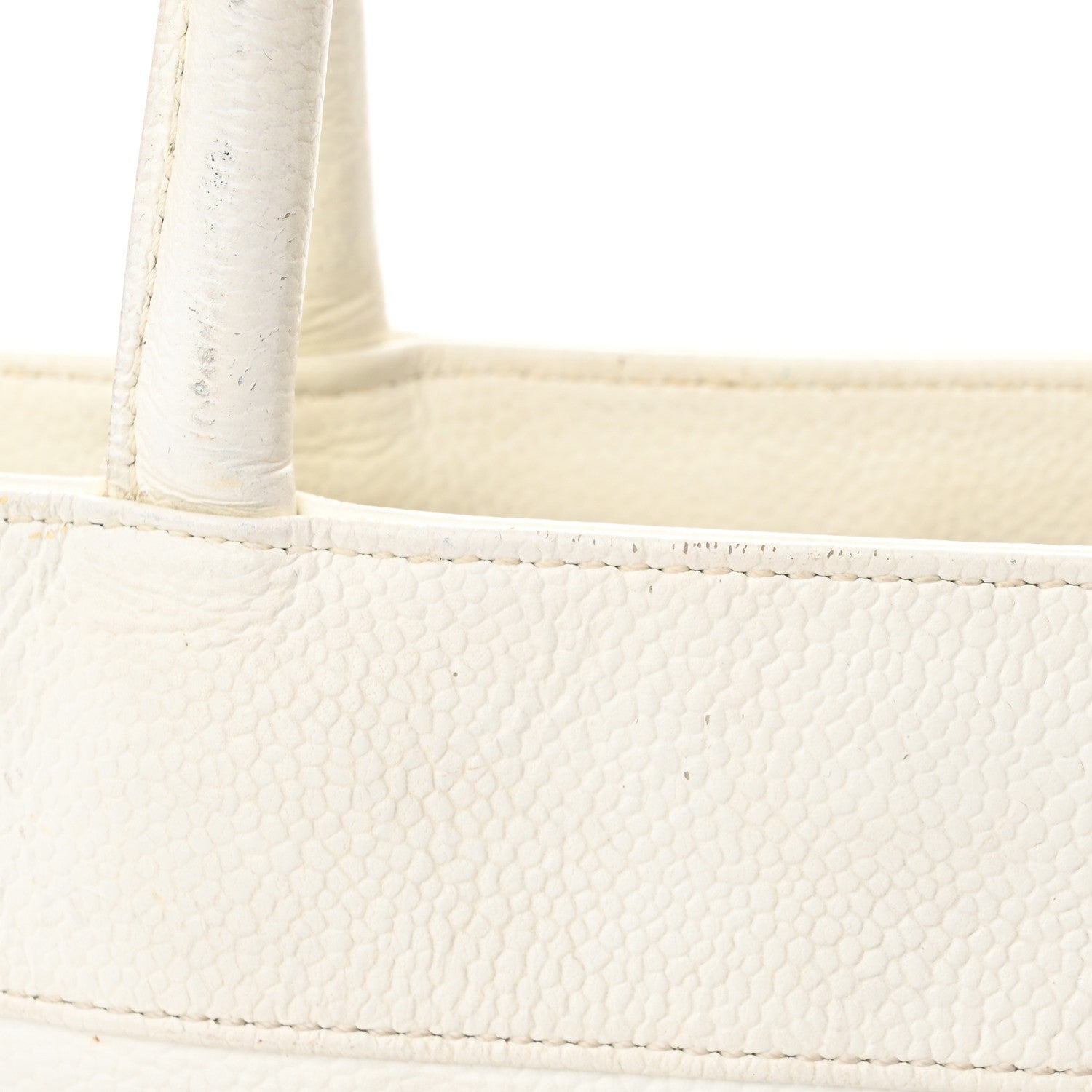 Chanel Caviar CC Timeless Tote White 16 of 23