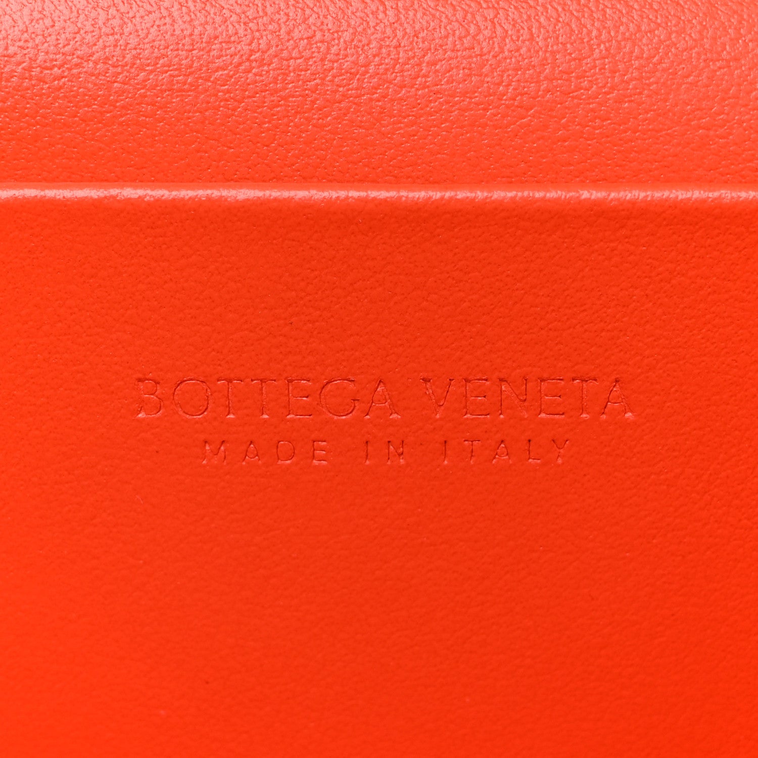 Bottega Veneta Calfskin Intrecciato Bang Bang Vanity Case Orange