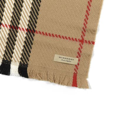 Burberry Wool Giant Check Color Block Scarf Bright Hydrangea Blue 3 of 3