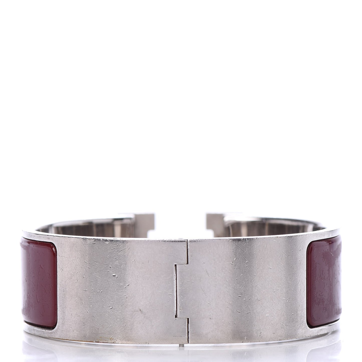 Enamel Wide Clic Clac H Bracelet PM Rouge H