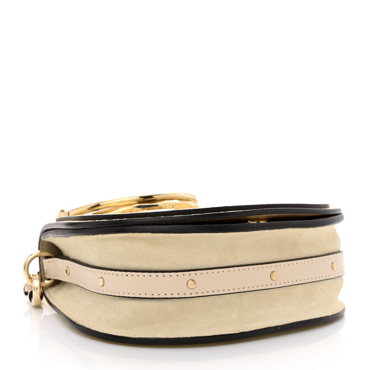 Chloe Metallic Calfskin Small Nile Bracelet Bag Gold 4 of 10