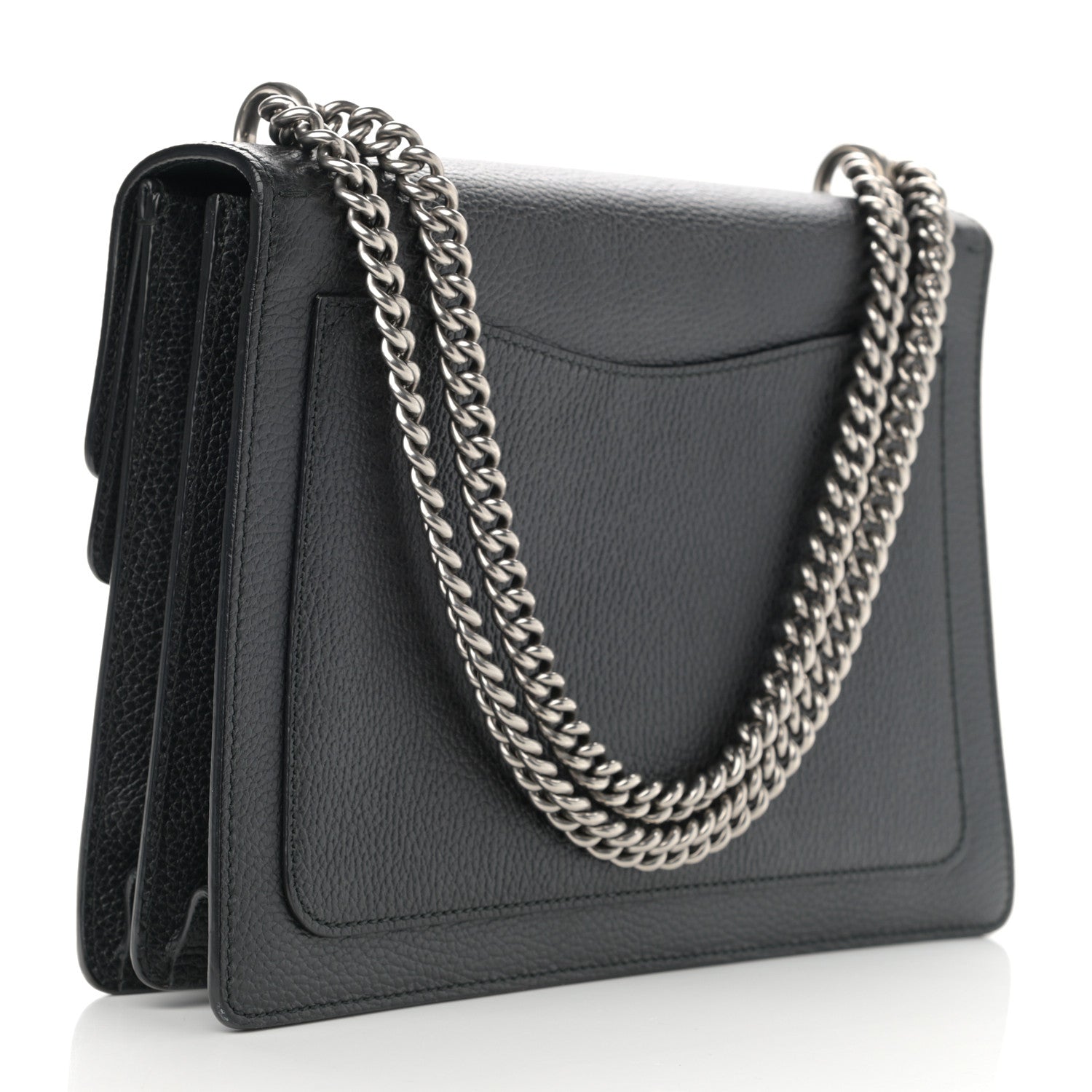 Gucci Dollar Calfskin Crystal Medium Dionysus Shoulder Bag Black Black Diamond 3 of 12