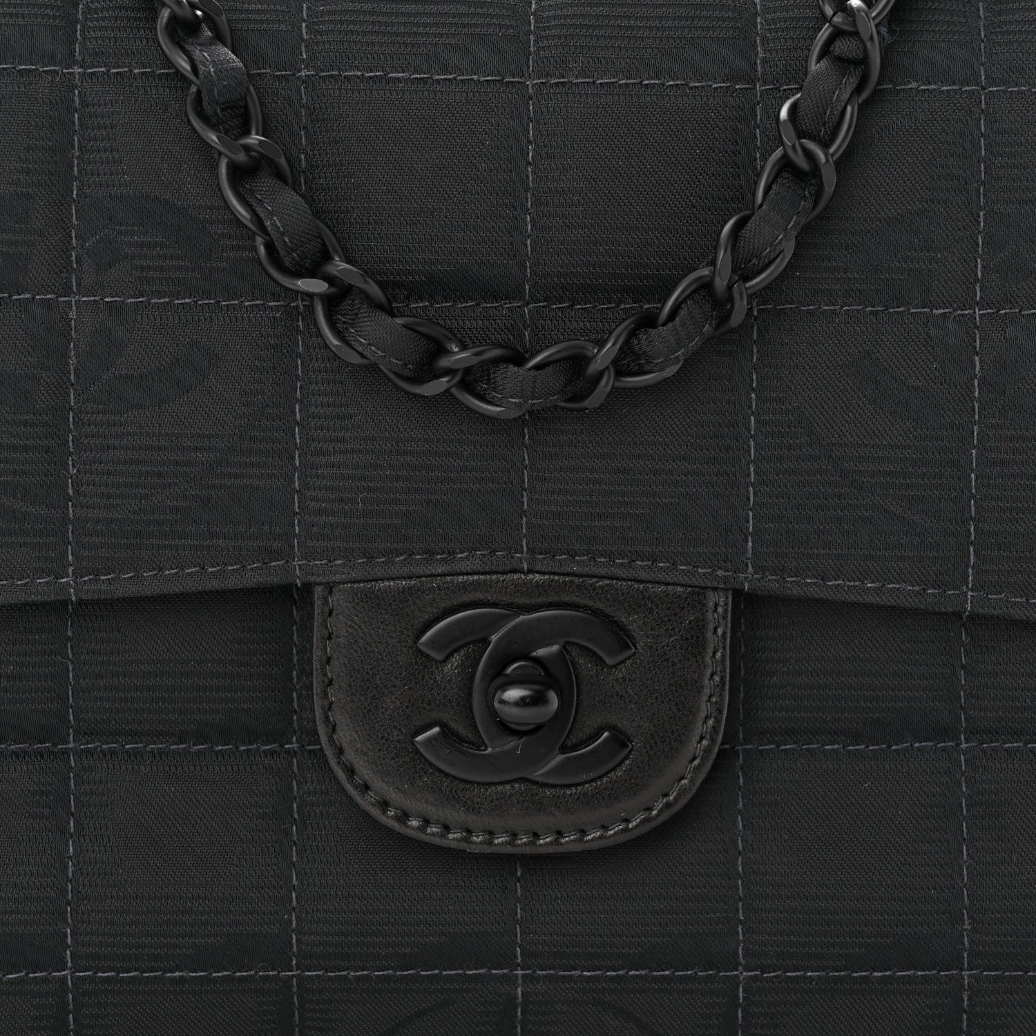 Chanel Nylon Medium Travel Flap Black 8 of 10