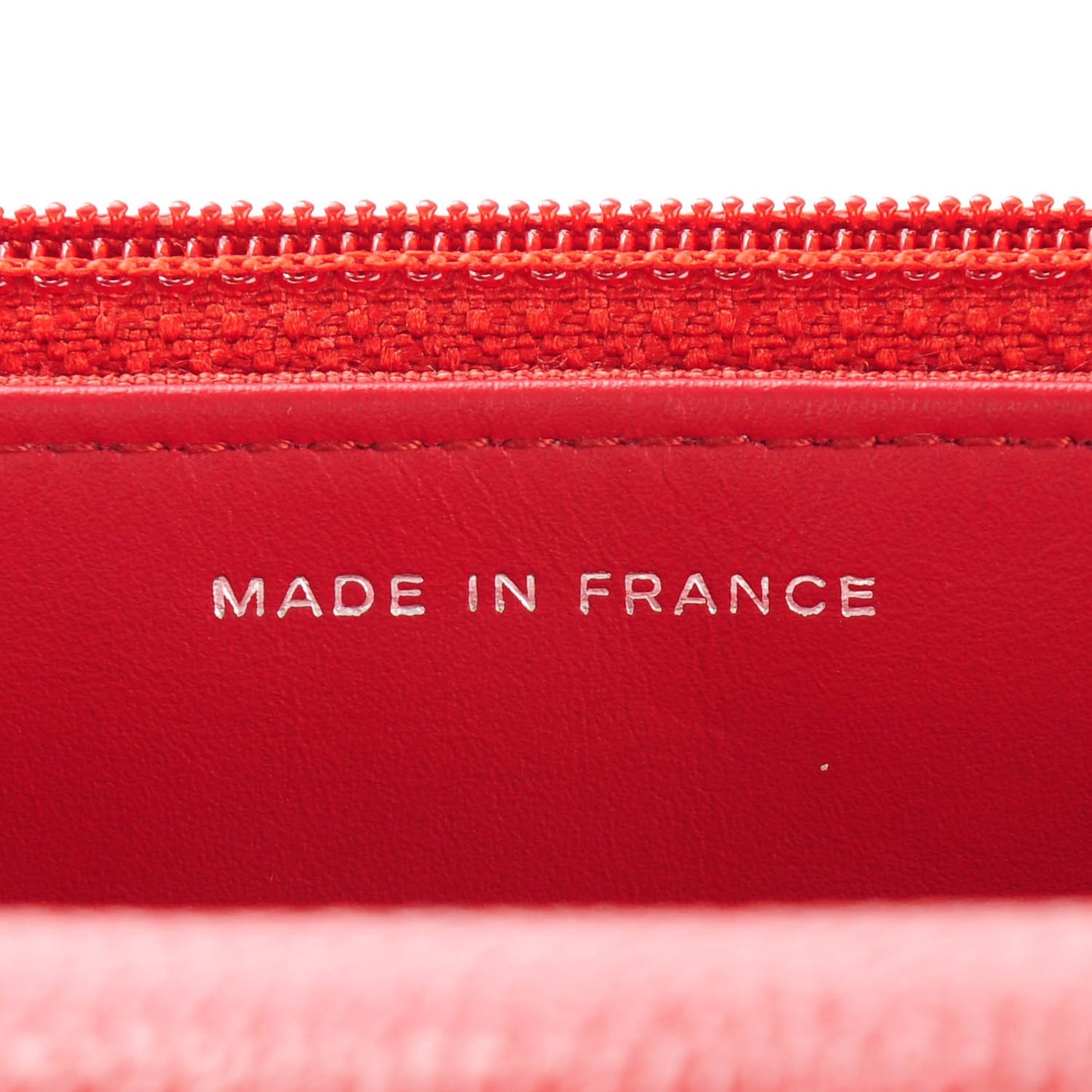 Caviar Quilted Wallet on Chain WOC Red