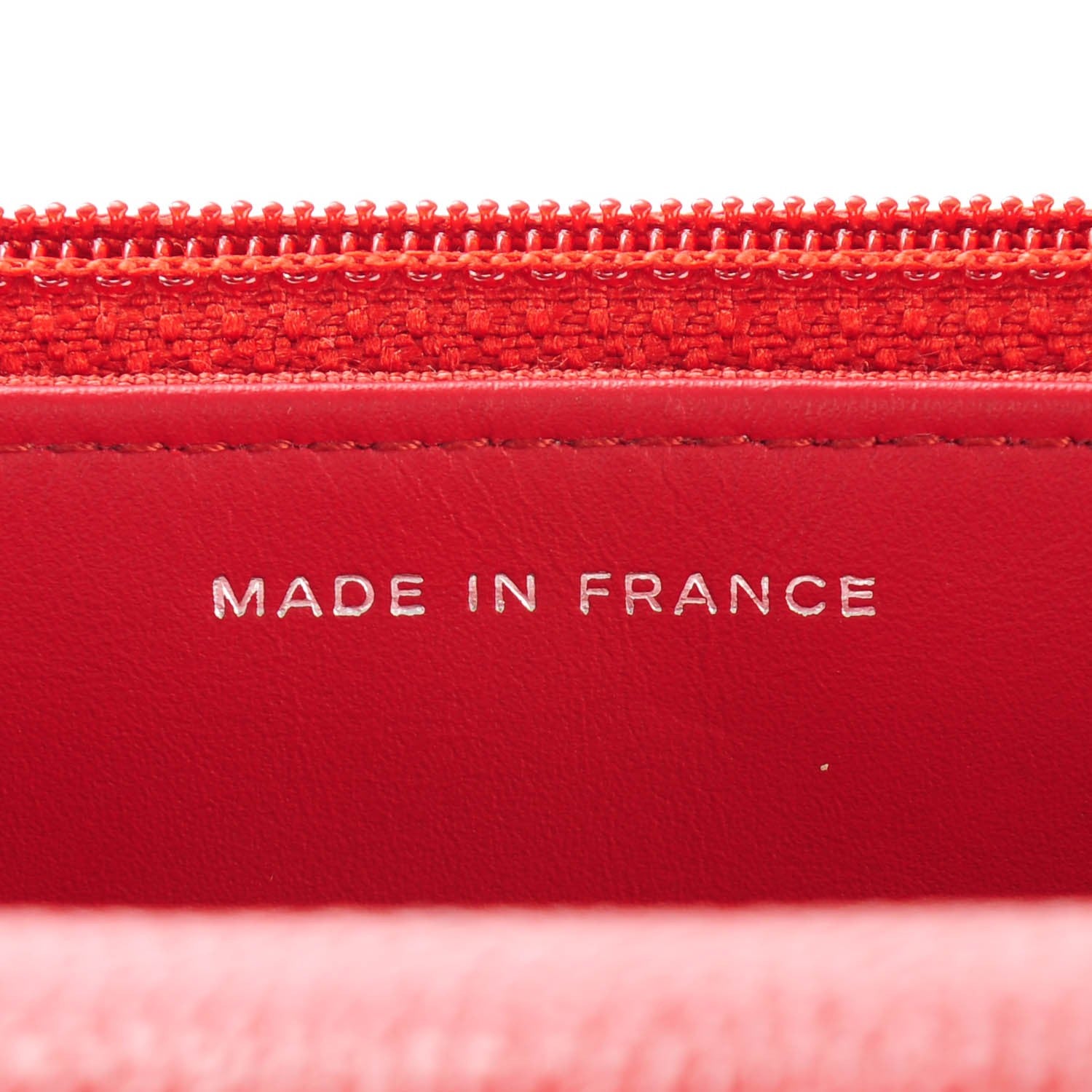 Chanel Caviar Quilted Wallet on Chain WOC Red 7 of 8