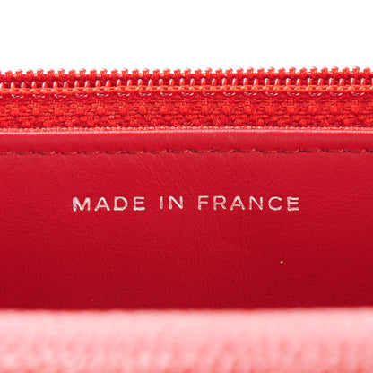 Chanel Caviar Quilted Wallet on Chain WOC Red 7 of 8