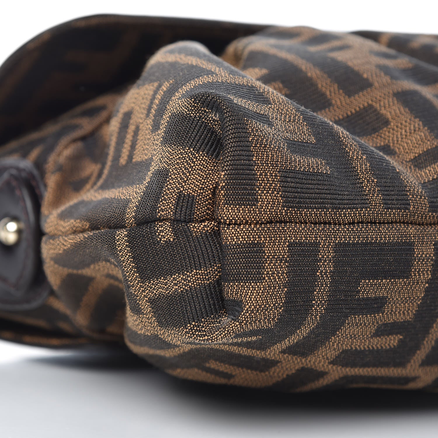 Fendi Zucca Small Chef Shoulder Bag Tobacco 9 of 10