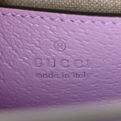 Gucci Monogram Jumbo GG Textured Dollar Calfskin Small Ophidia Chain Shoulder Bag Beige Lapis 6 of 8