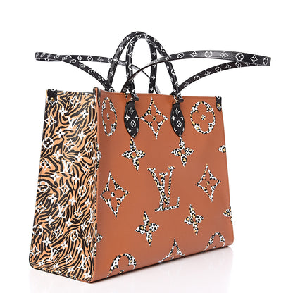 Louis Vuitton Monogram Giant Jungle Onthego GM Black 2 of 9