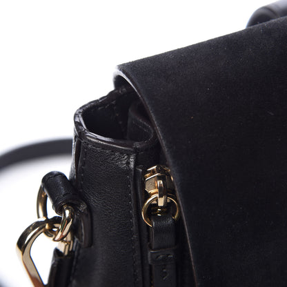 Chloe Suede Calfskin Medium Faye Backpack Black 9 of 9