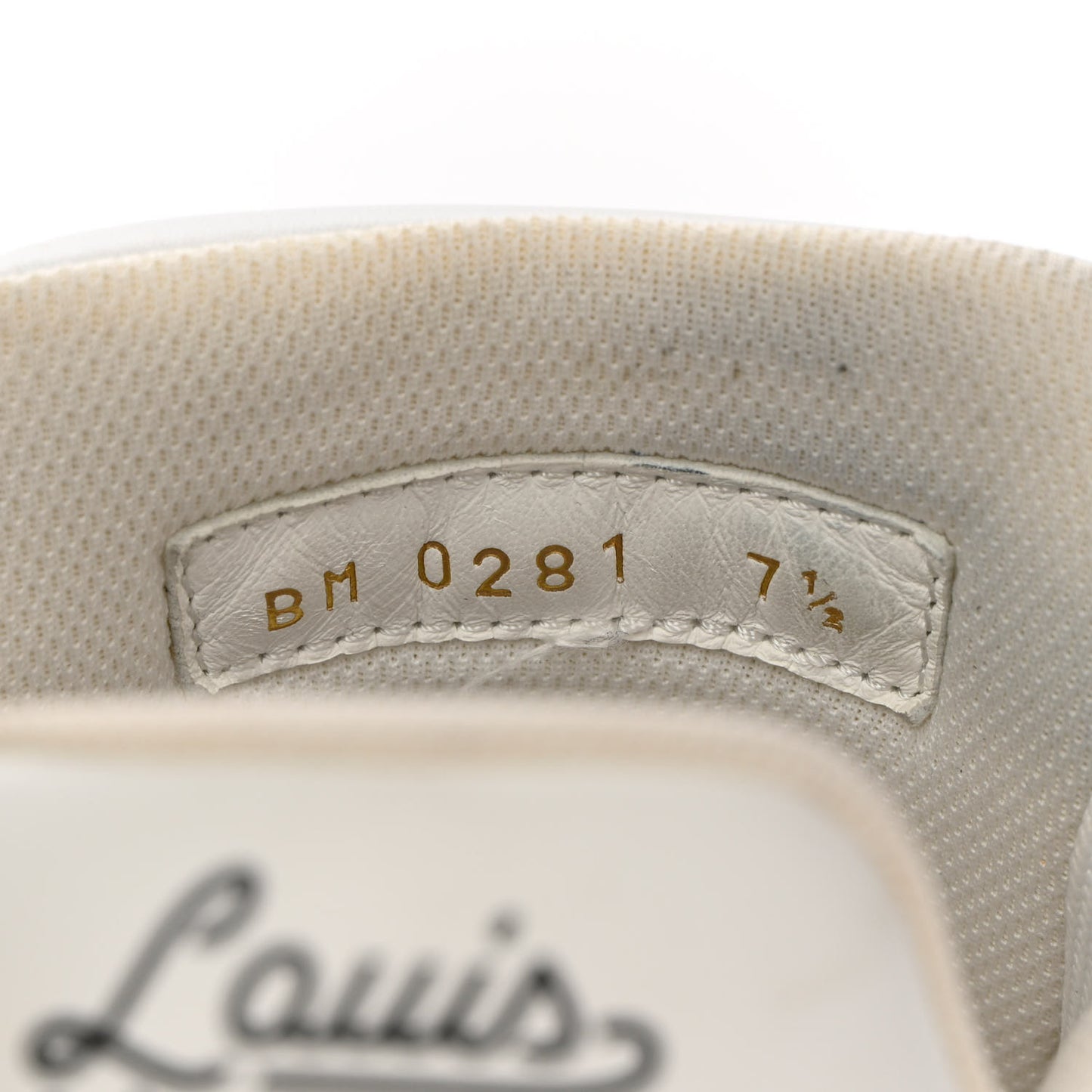 X NIGO Calfskin Printed Monogram LV Trainer Sneakers 7.5 White
