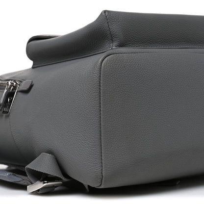 Louis Vuitton Grained Calfskin Aerogram Takeoff Backpack Grey 8 of 9