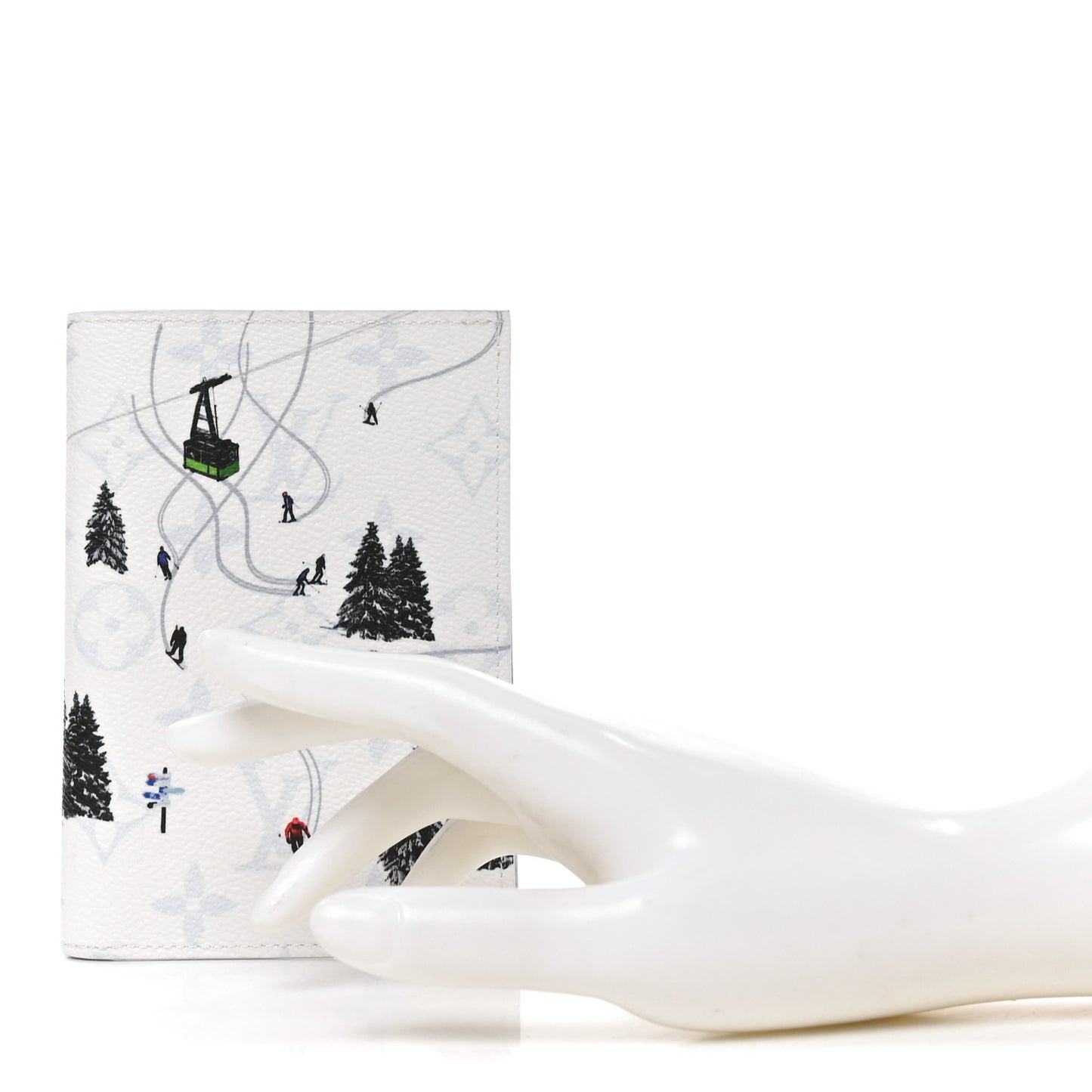 Monogram Sports Passport Cover Ski White