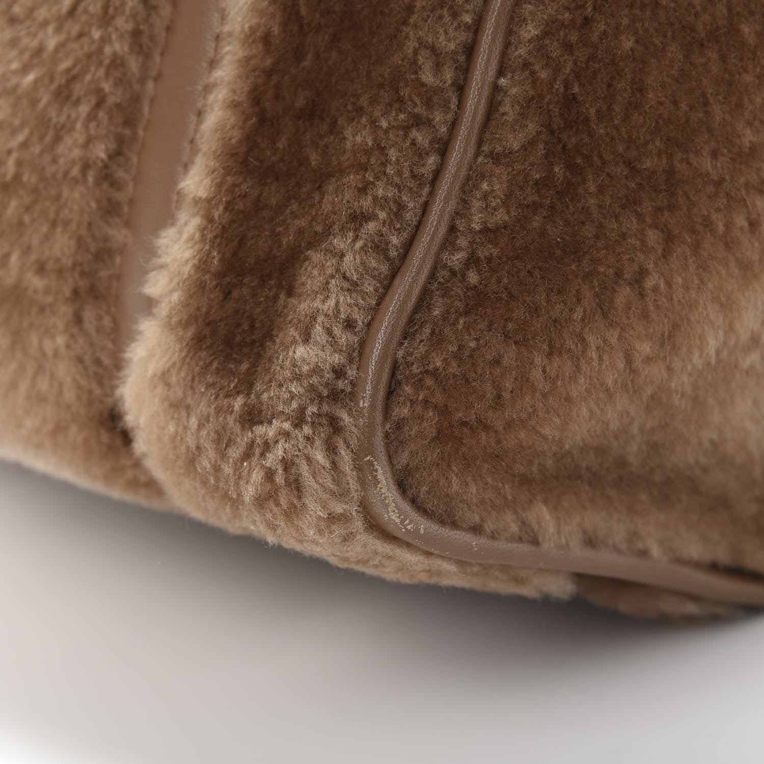 Balenciaga Shearling XS Bazar Shopper Tote Beige 16 of 18