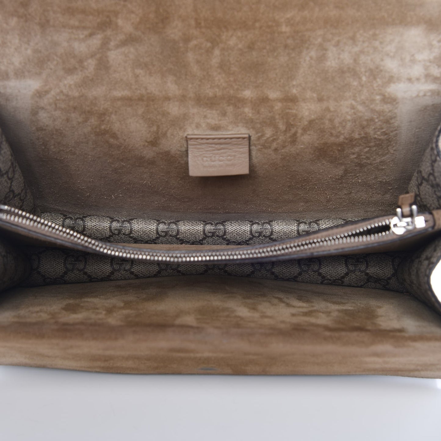 GG Supreme Monogram Small Dionysus Shoulder Bag Taupe