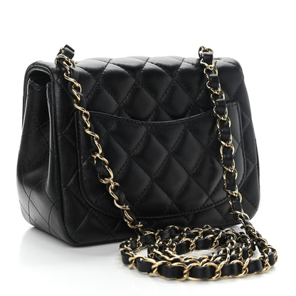 Chanel Lambskin Quilted Mini Square Flap Black 2 of 10