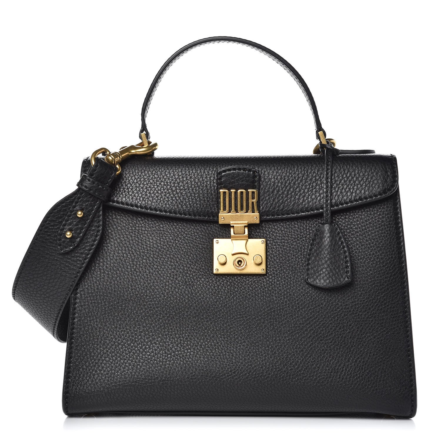 Christian Dior Calfskin Dioraddict Top Handle Black 1 of 9