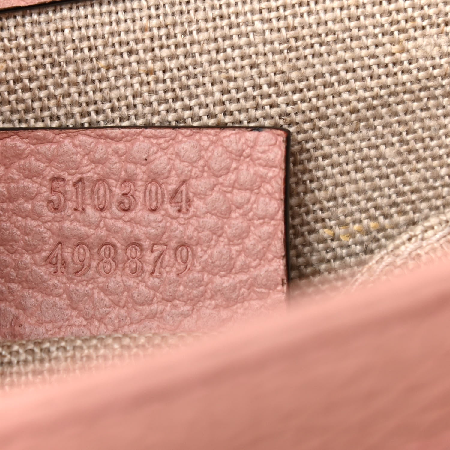 Gucci Dollar Calfskin Small Interlocking G Shoulder Bag Soft Pink 7 of 12