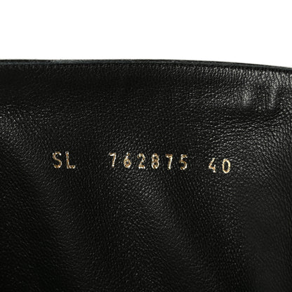 Saint Laurent Vitello Marilyn Betty 70 Ankle Zip Boots 40 Black 7 of 10