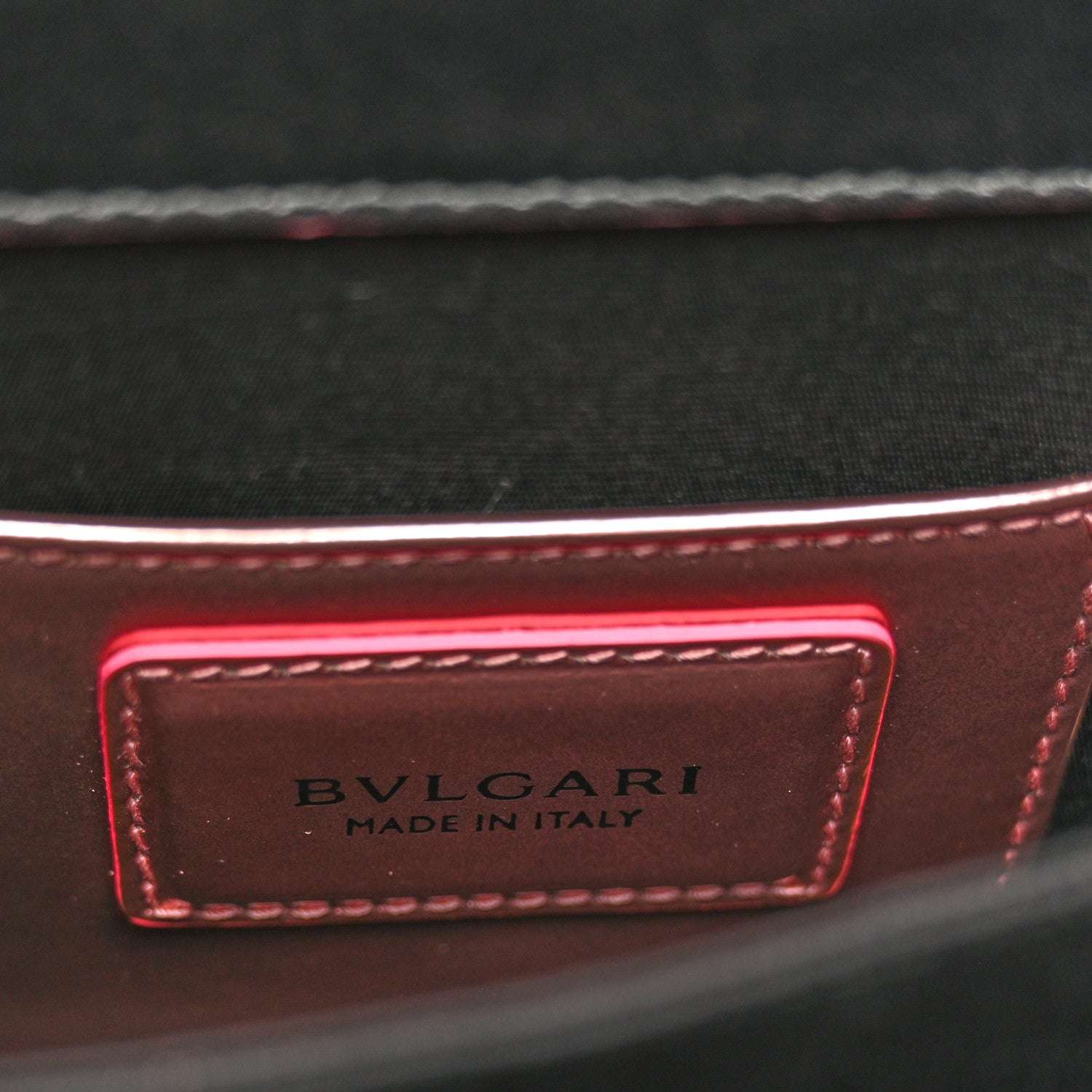 Bulgari Metallic Calfskin Serpenti Forever Top Handle Pink 7 of 15