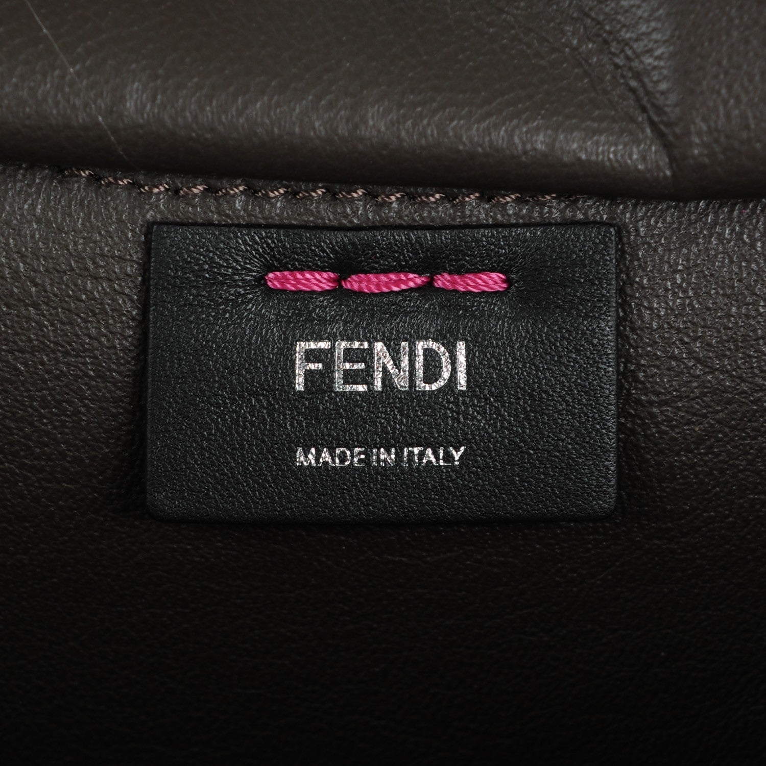 Fendi Vitello Dolce Shiny Nappa Petite 3Jours Tote Magenta Carbone 6 of 8