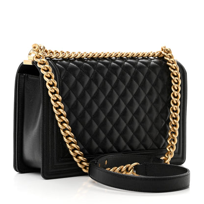 Chanel Caviar Quilted New Medium Boy Flap Black 3 of 12