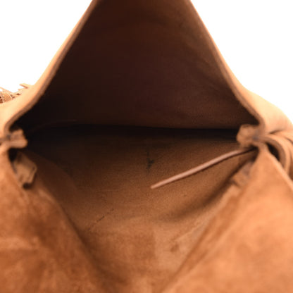Saint Laurent Suede Fringe Flat Anita Crossbody Bag Camel 6 of 10