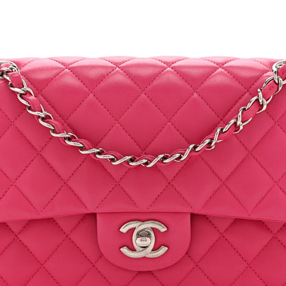 Chanel Lambskin Quilted Medium Double Flap Pink 8 of 11