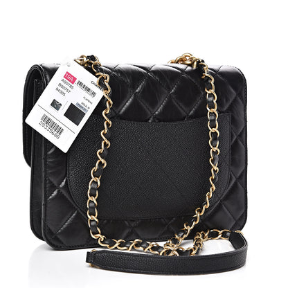 Chanel Calfskin Caviar Quilted Chain Handle Flap Black 2 of 10