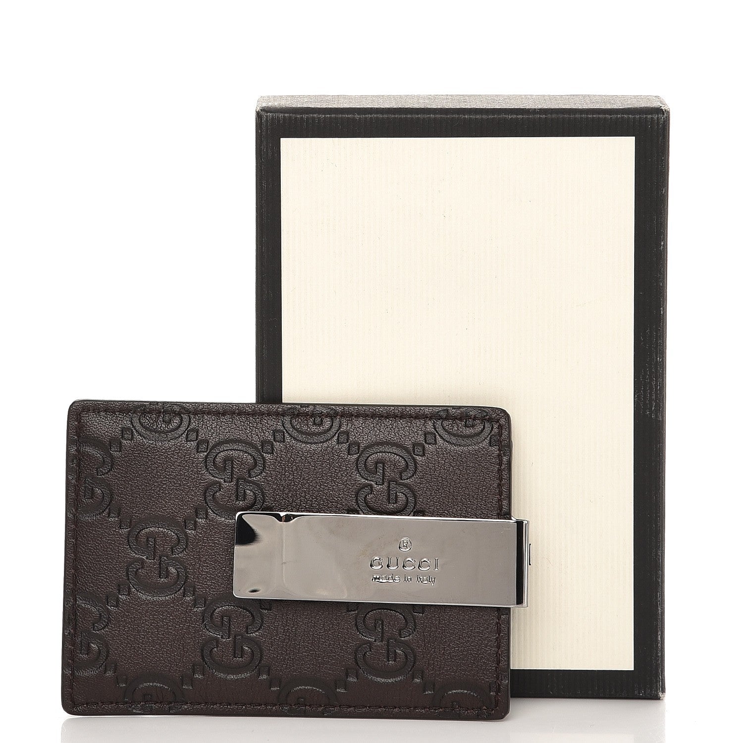 Gucci Guccissima Money Clip Chocolate 5 of 5